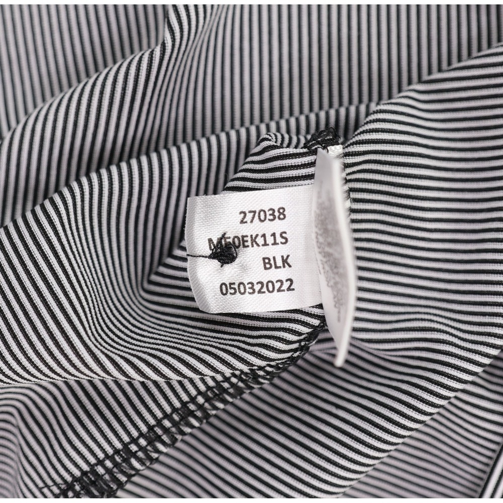 TCU Horned Frogs Peter Millar Polo Mens XL Black White Striped Summer Comfort - Picture 8 of 11